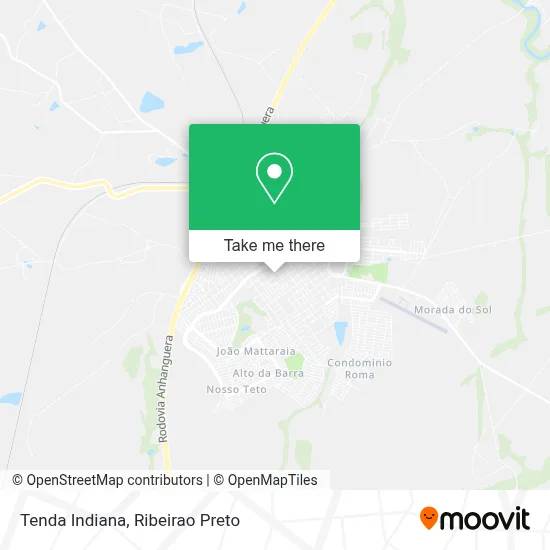 Tenda Indiana map