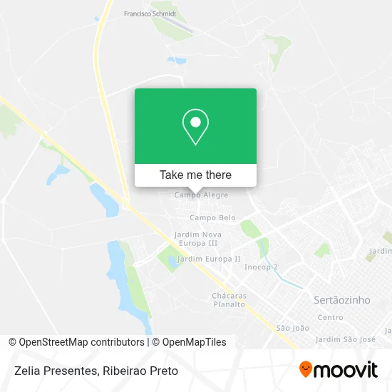 Zelia Presentes map