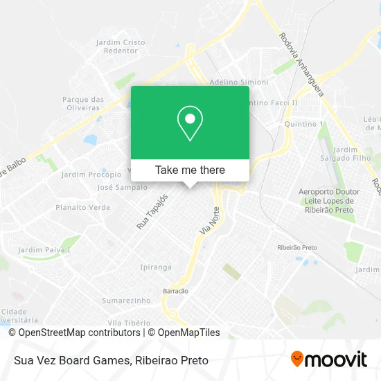 Sua Vez Board Games map