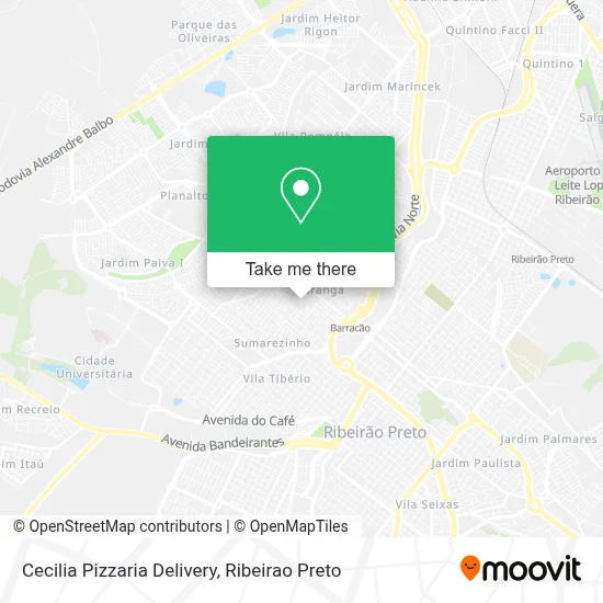 Cecilia Pizzaria Delivery map