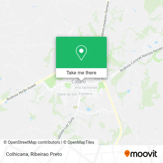 Colhicana map