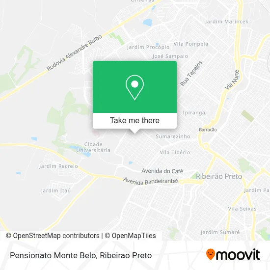 Pensionato Monte Belo map
