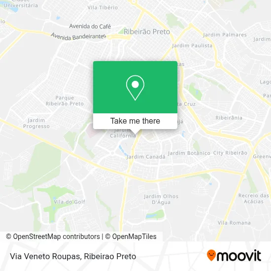 Via Veneto Roupas map