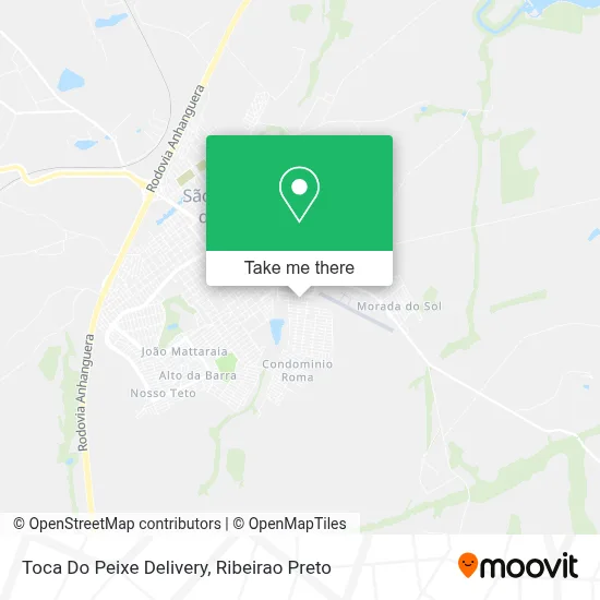 Toca Do Peixe Delivery map