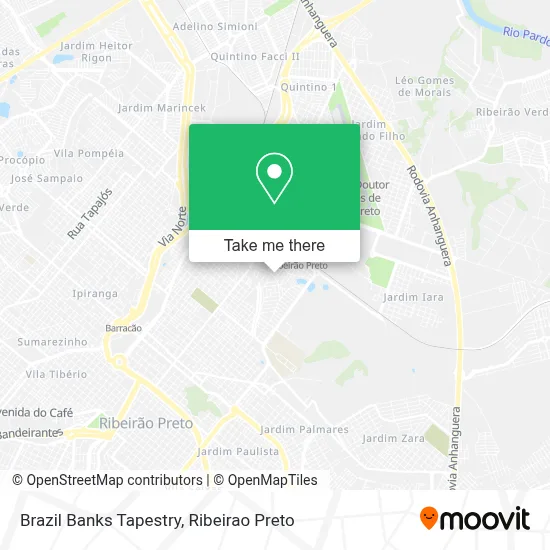 Brazil Banks Tapestry map