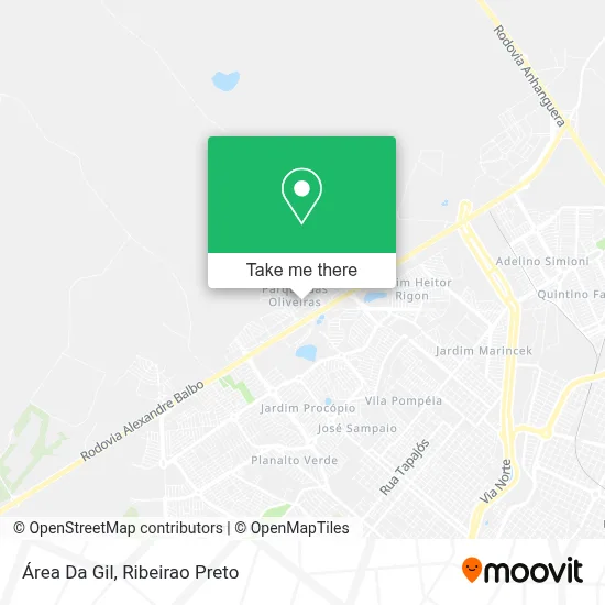 Área Da Gil map