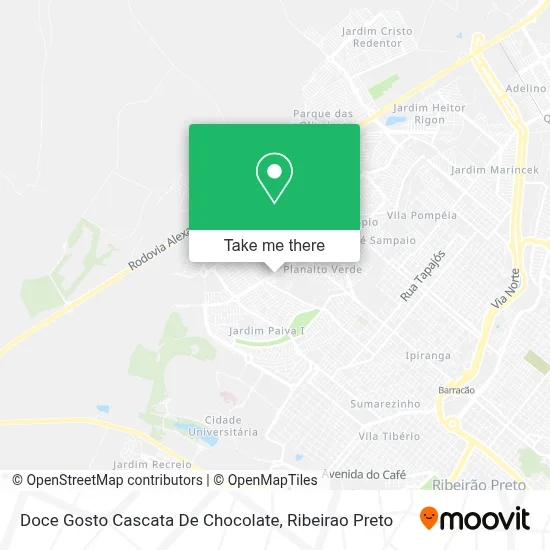 Doce Gosto Cascata De Chocolate map