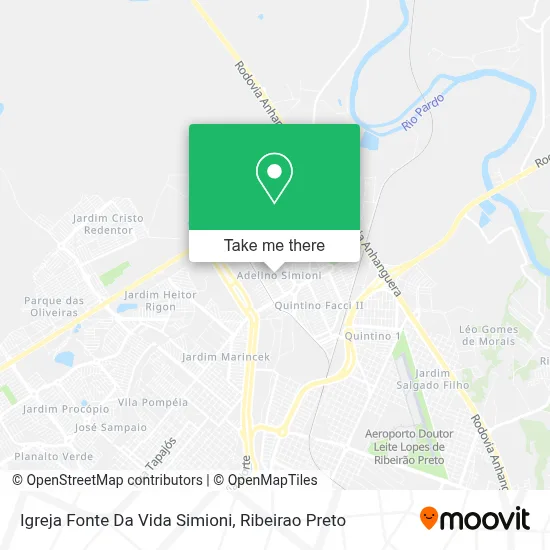 Igreja Fonte Da Vida Simioni map