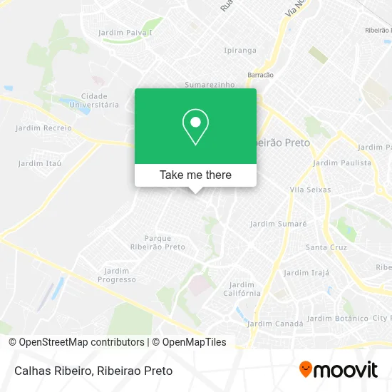 Calhas Ribeiro map