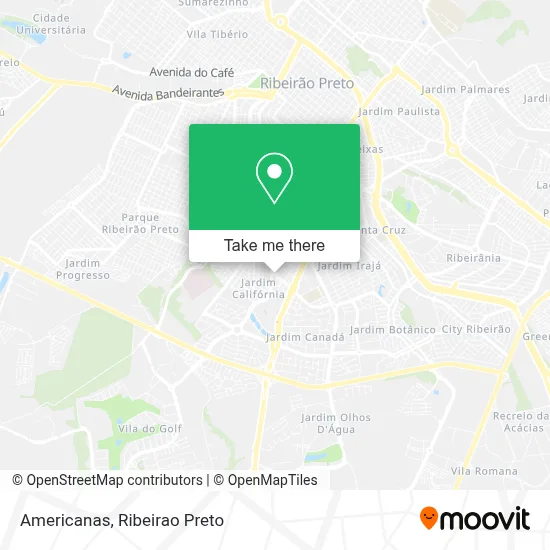 Americanas map