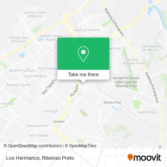 Los Hermanos map