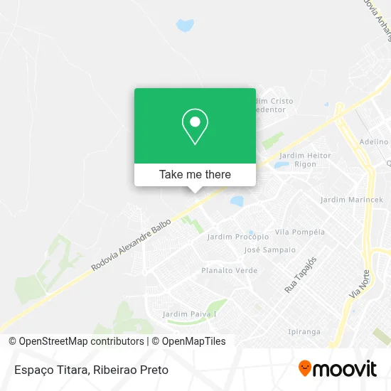 Espaço Titara map