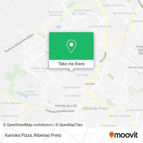 Karioka Pizza map