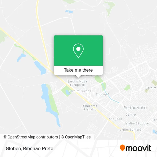 Globen map