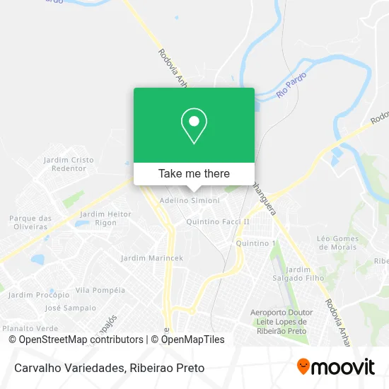 Carvalho Variedades map