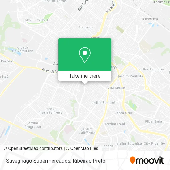 Savegnago Supermercados map