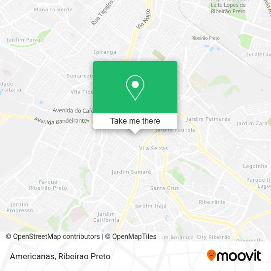 Americanas map
