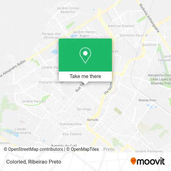 Colorled map