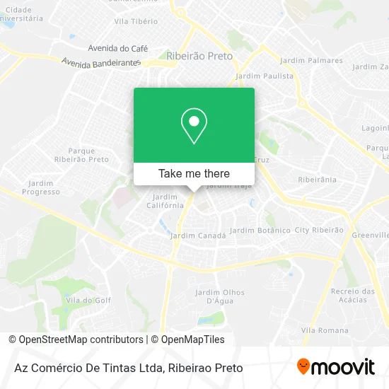 Az Comércio De Tintas Ltda map