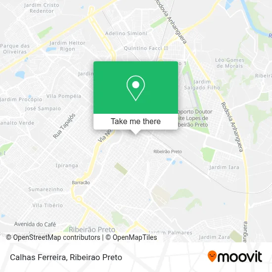 Calhas Ferreira map
