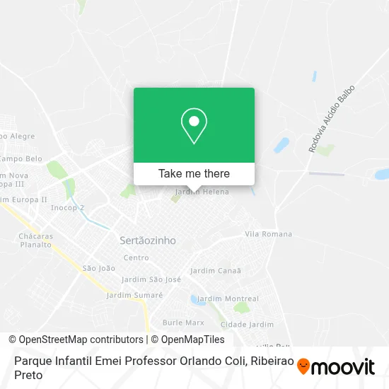 Parque Infantil Emei Professor Orlando Coli map