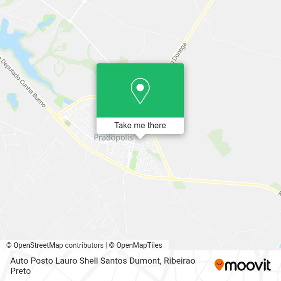 Auto Posto Lauro Shell Santos Dumont map