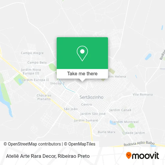 Ateliê Arte Rara Decor map