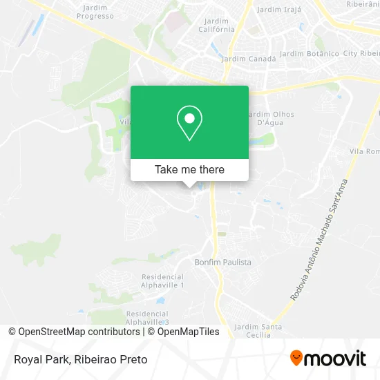 Royal Park map