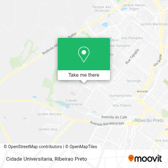 Cidade Universitaria map