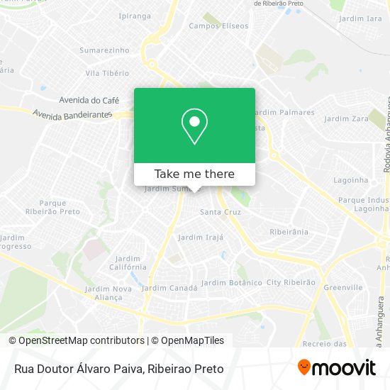 Mapa Rua Doutor Álvaro Paiva