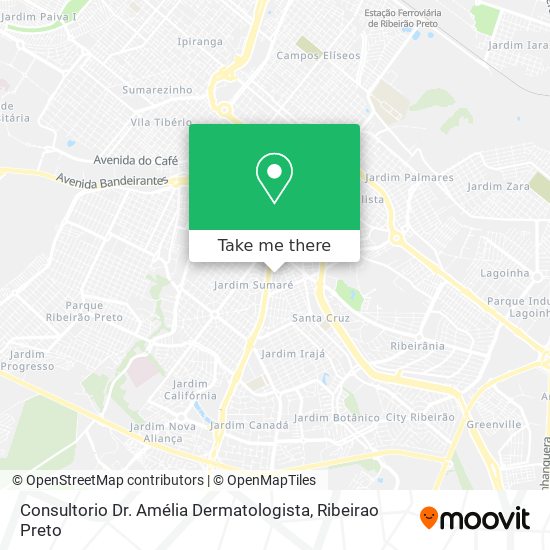 Mapa Consultorio Dr. Amélia Dermatologista