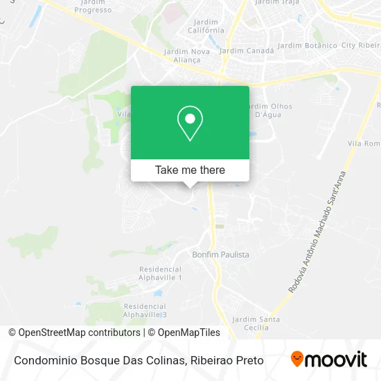Condominio Bosque Das Colinas map