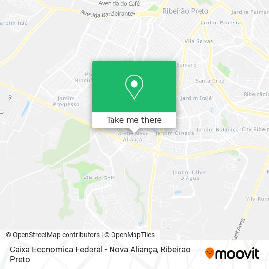 Caixa Econômica Federal - Nova Aliança map