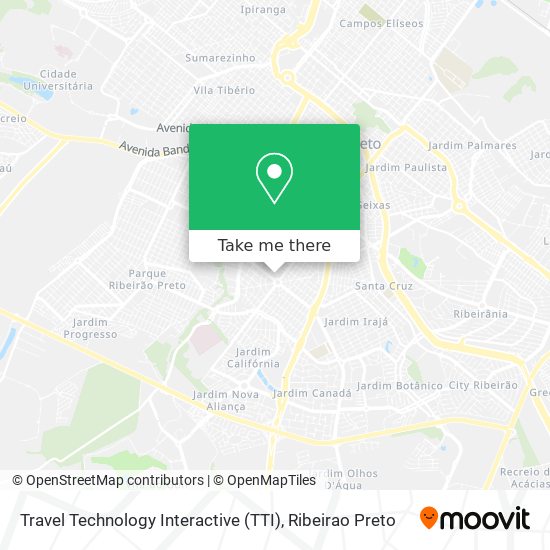 Travel Technology Interactive (TTI) map