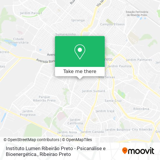 Instituto Lumen Ribeirão Preto - Psicanálise e Bioenergética. map