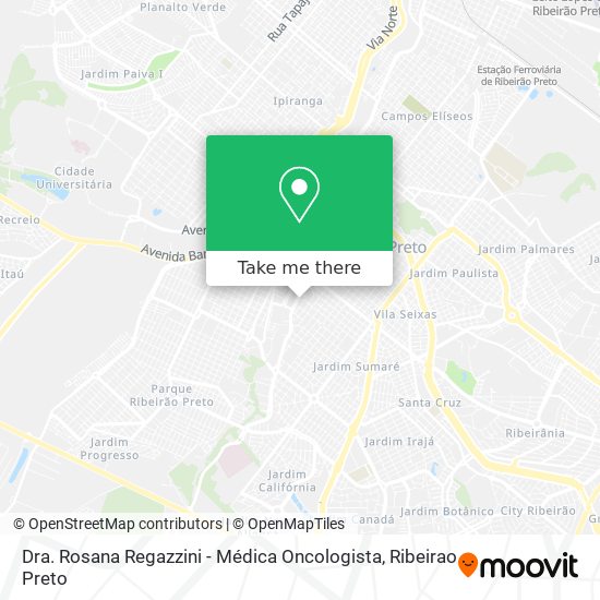 Dra. Rosana Regazzini - Médica Oncologista map