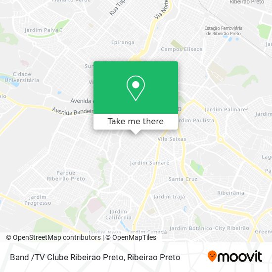 Mapa Band /TV Clube Ribeirao Preto