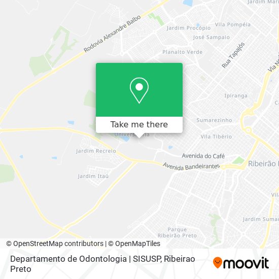 Departamento de Odontologia | SISUSP map