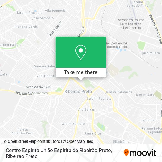 Centro Espirita União Espirita de Ribeirão Preto map
