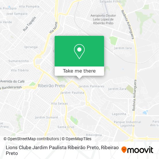 Lions Clube Jardim Paulista Ribeirão Preto map