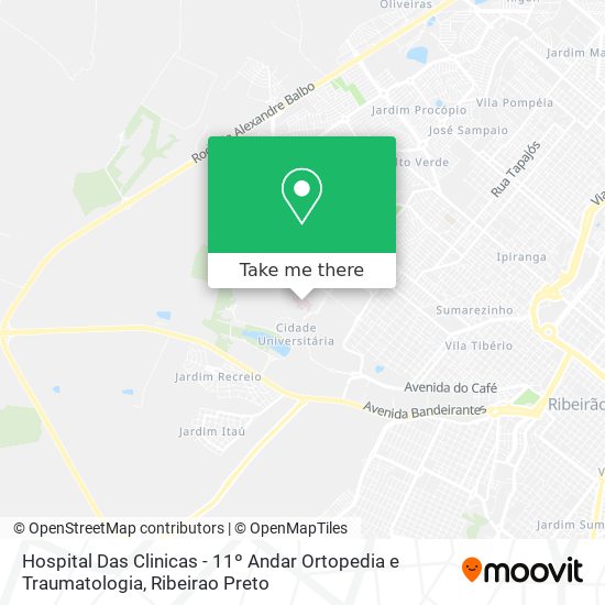 Hospital Das Clinicas - 11º Andar Ortopedia e Traumatologia map