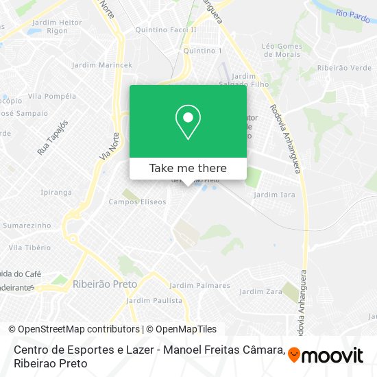 Mapa Centro de Esportes e Lazer - Manoel Freitas Câmara