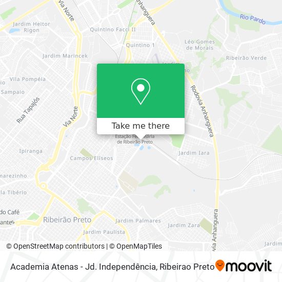 Academia Atenas - Jd. Independência map
