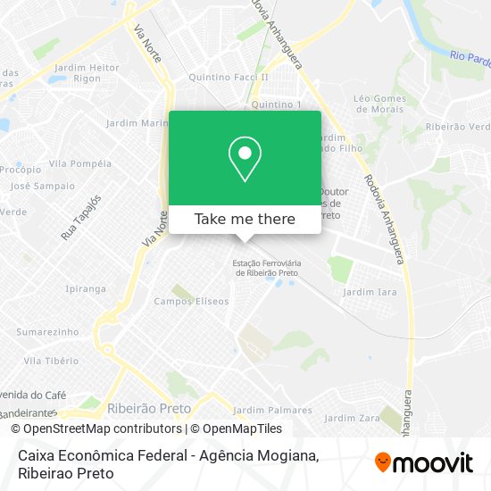 Caixa Econômica Federal - Agência Mogiana map
