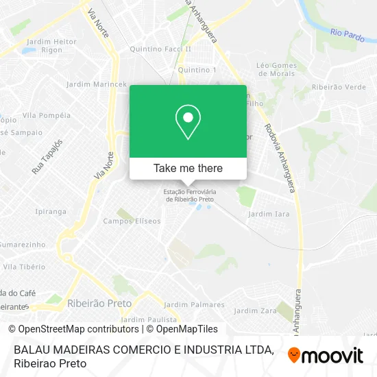 BALAU MADEIRAS COMERCIO E INDUSTRIA LTDA map