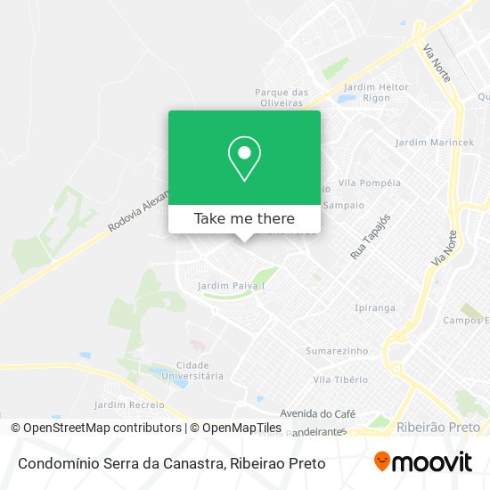 Mapa Condomínio Serra da Canastra