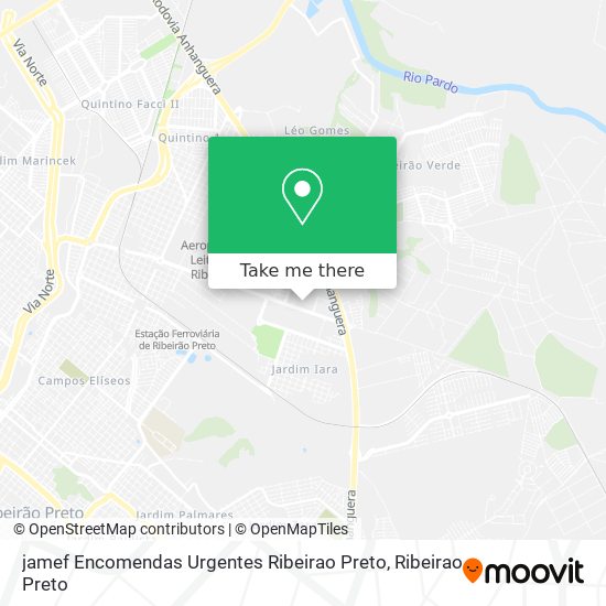 jamef Encomendas Urgentes Ribeirao Preto map