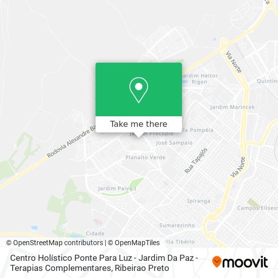 Centro Holístico Ponte Para Luz - Jardim Da Paz - Terapias Complementares map