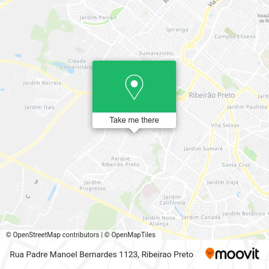 Rua Padre Manoel Bernardes 1123 map