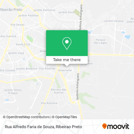Mapa Rua Alfredo Faria de Souza